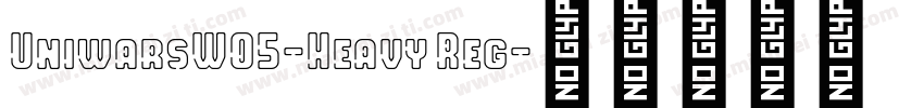 UniwarsW05-Heavy Reg字体转换